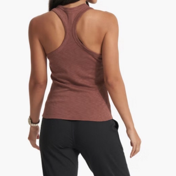 VUORI Sunrise High Neck Rib Tank XS Terracotta - Picture 11 of 13